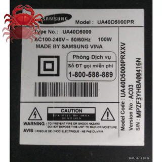 Bo mạch tv samsung ua40d5000pr
