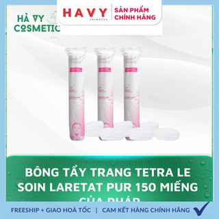 BÔNG TẨY TRANG TETRA LE SOIN LARETAT PUR 150 MIẾNG CỦA PHÁP