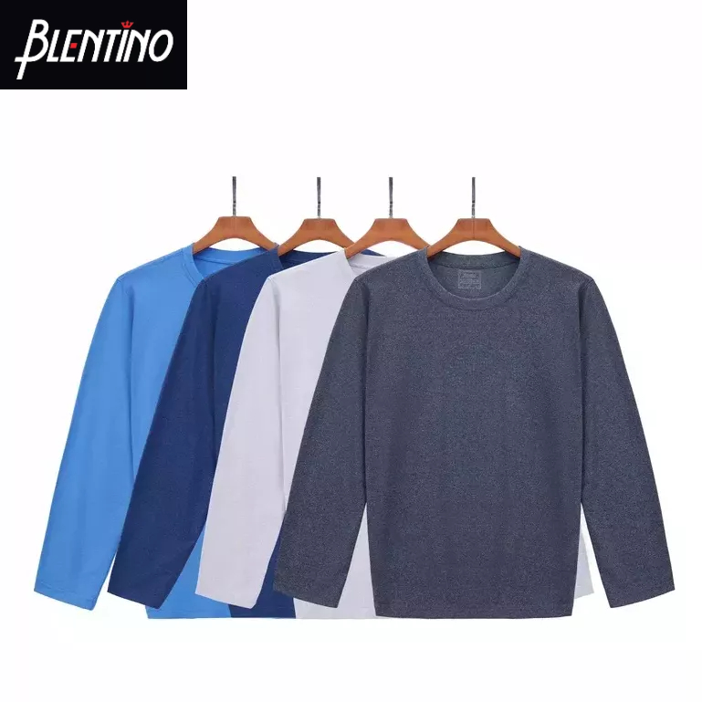 Áo Thun Nam Thu Đông BLENTINO T-Shirt Nam Dài Tay Cao Cấp BTS-2202