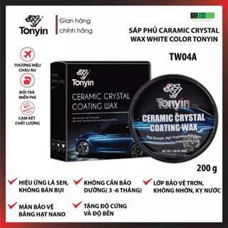 Sáp phủ Ceramic màu trắng CERAMIC COATING WAX WHITE COLOR 200g Tonyin TW04A tặng 1 Khăn lau Wax 10104040G