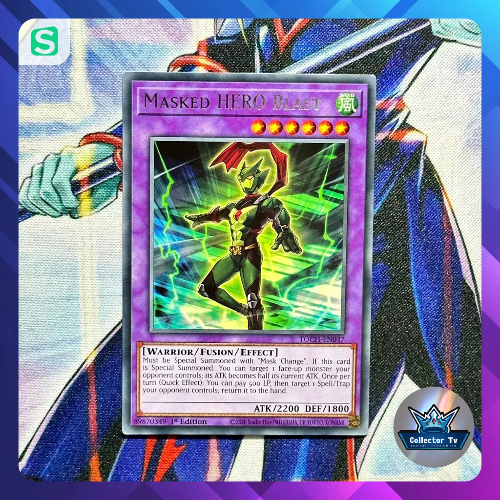 Thẻ bài YugiOh! (UK) TOCH-EN047; Masked HERO Blast; Rare
