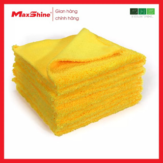 Khăn lau loại bỏ lớp đánh bóng bề mặt sơn Maxshine 1240405Y bề mặt sản phẩm mềm mại, k rụng lông, không vết xoáy