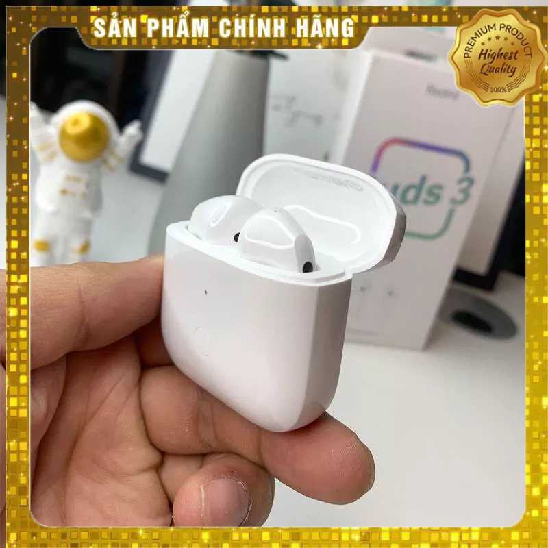 Tai nghe bluetooth xiaomi buds 3 chống ồn tạp âm bên ngoại pin dùng 4 đến 6h bảo hành 12 tháng