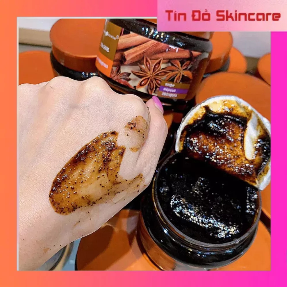 Tẩy Da Chết Toàn Thân Body Chiết Xuất Quế Hồi & Cà Phê Nga Giúp Tái Tạo Làn Da  380g_Tín đồ skincare