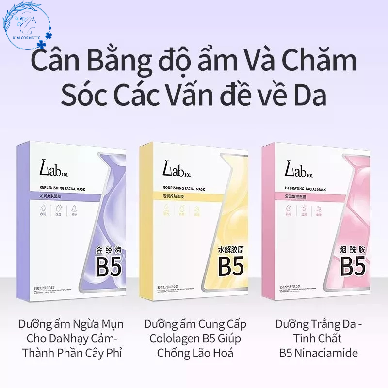 (Mua 10+Tặng 1)(Lẻ 1 Cái) Mặt Nạ Dưỡng Da Lab 101 Provitamin B5 Dưỡng Trắng, Chống Lão Hoá, Ngăn Ngừa Mụn, Làm Dịu Da