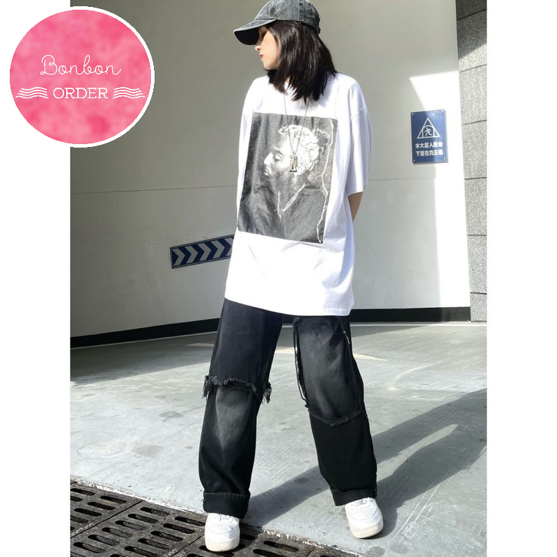 QUẦN JEAN ULZZANG ỐNG RỘNG RÁCH CỰC CHẤT