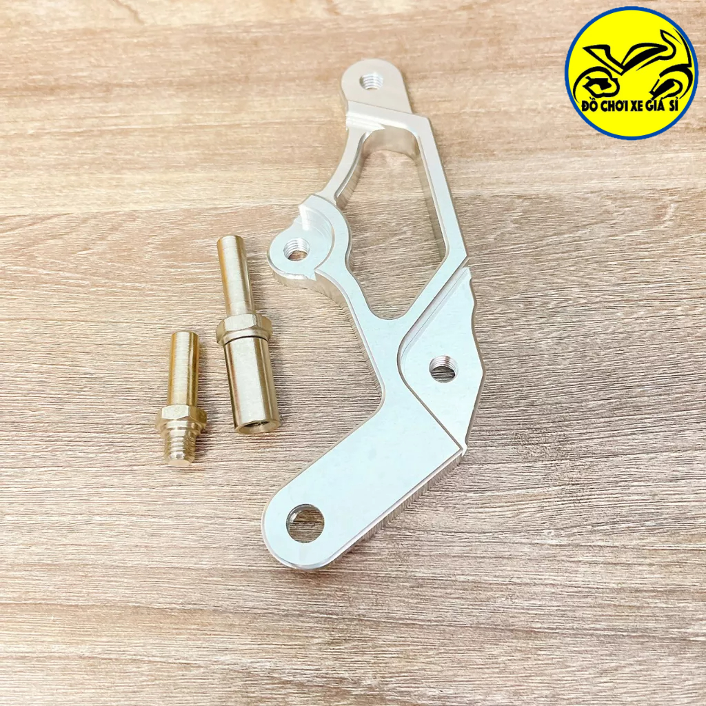 Pát trước Vario/Click/Vision đởi 2018-2023 đĩa 260/267mm xài heo zin theo xe màu trắng CNC