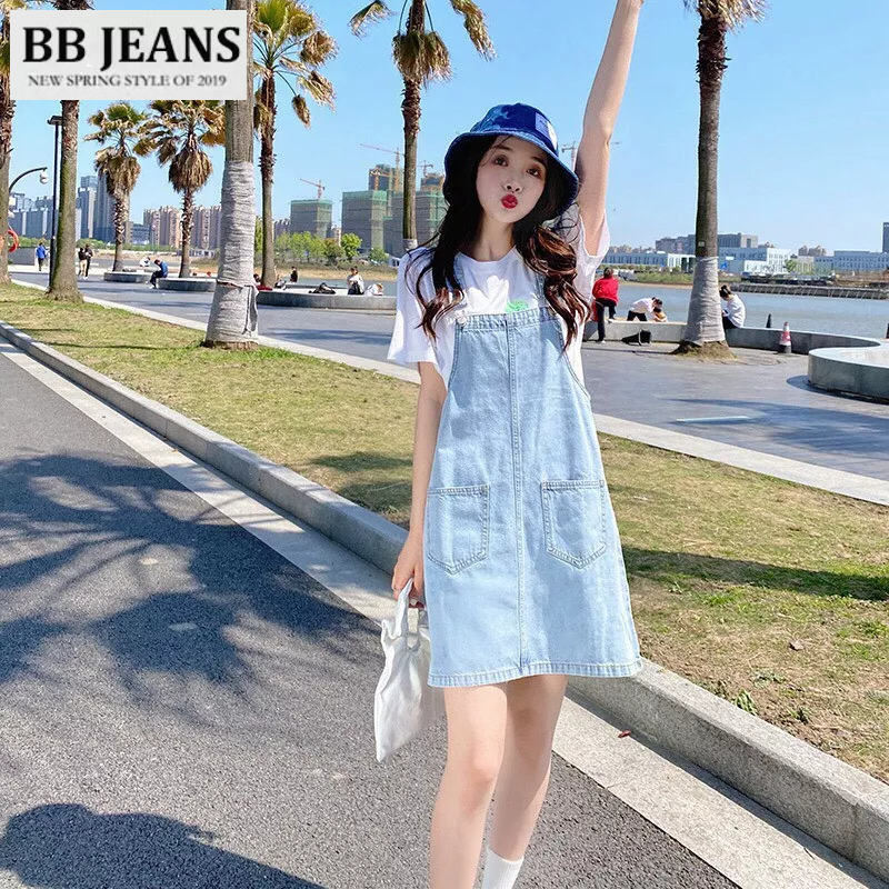 Yếm váy kaki jean denim Ulzzang rộng  - Yếm nữ có đủ 4 mẫu kaki jean BB