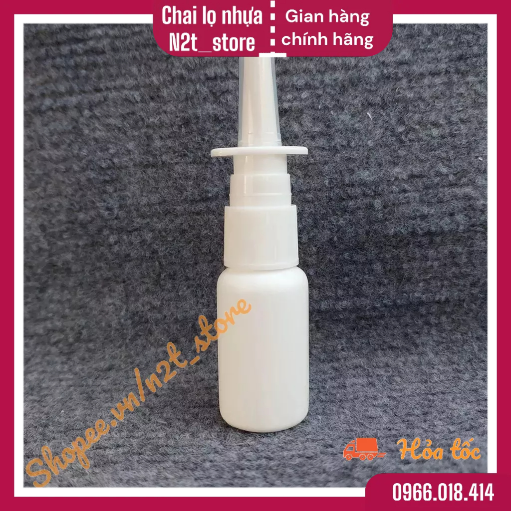 100 chai xịt mũi rỗng 15ml, lọ xịt đứng 15ml