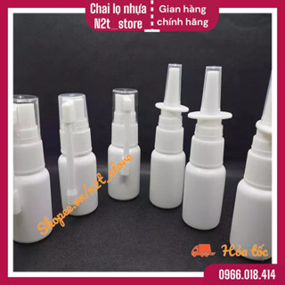 100 Vỏ chai nhựa xịt mũi, xịt họng xoay 360 độ