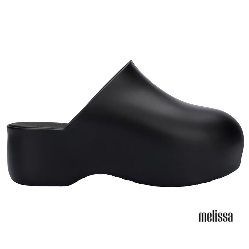 Giày mules đế xuồng Melissa Bubble Clog + Simon Miller AD - Đen