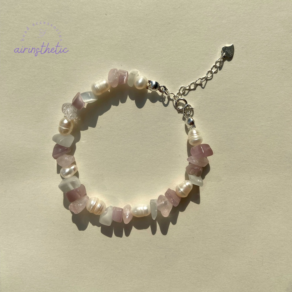 Vòng tay dream màu hồng tím pastel nhẹ nhàng