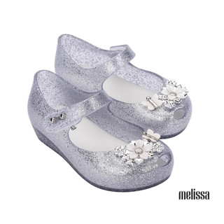 Giày búp bê trẻ em Melissa Ultragirl Chrome BB - Bạc
