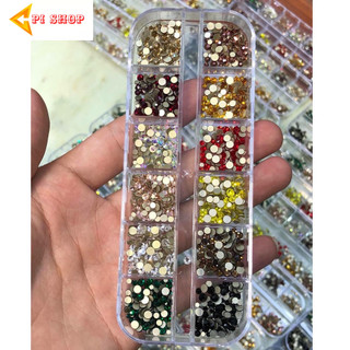 Khay đá chân tiệp mix size và màu ( 1 hộp ) - đồ nail giá rẻ nail store  shop 82hoangnam