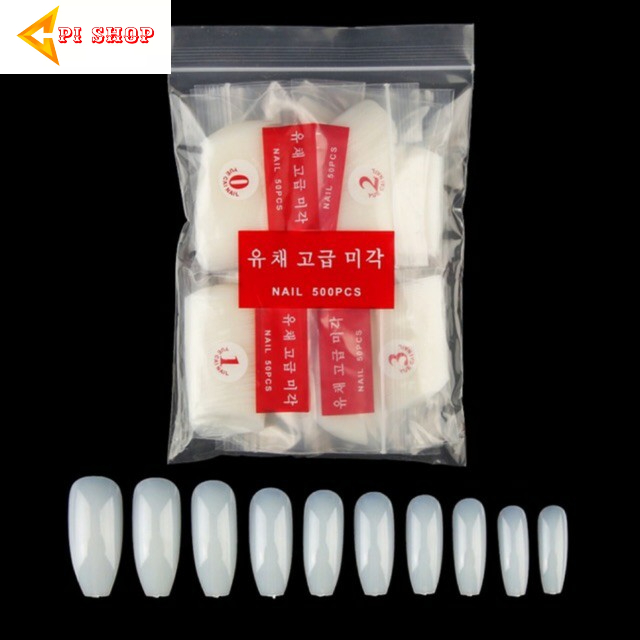 Móng úp tay phom thang màu đục