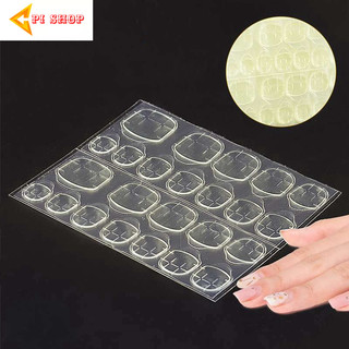 sét 24 miếng keo dán móng tay trong suốt chống thấm nước 💖 Dùng trang trí nối móng tay