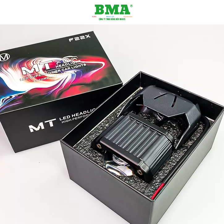 Đèn Trợ Sáng Bi Cầu MT F22X 45W/12.24V/DC 2 Màu 3 Chế Độ Sáng