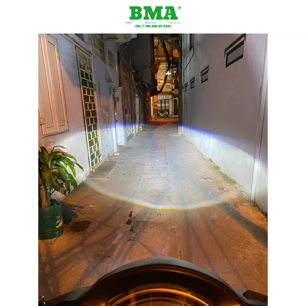 Đèn Pha Bi Cầu T2 50W/H4/12.24V/DC Lắp Zin Chống Chói