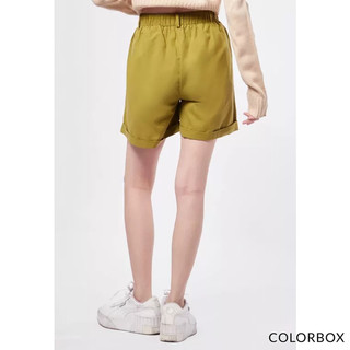 Quần đùi Bermuda Colorbox cạp cao - Olive