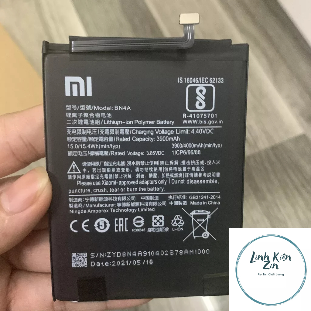 Pin Xiaomi Redmi Note 7 mã BN4A Zin Bảo Hành 6 Tháng 1 Đổi 1