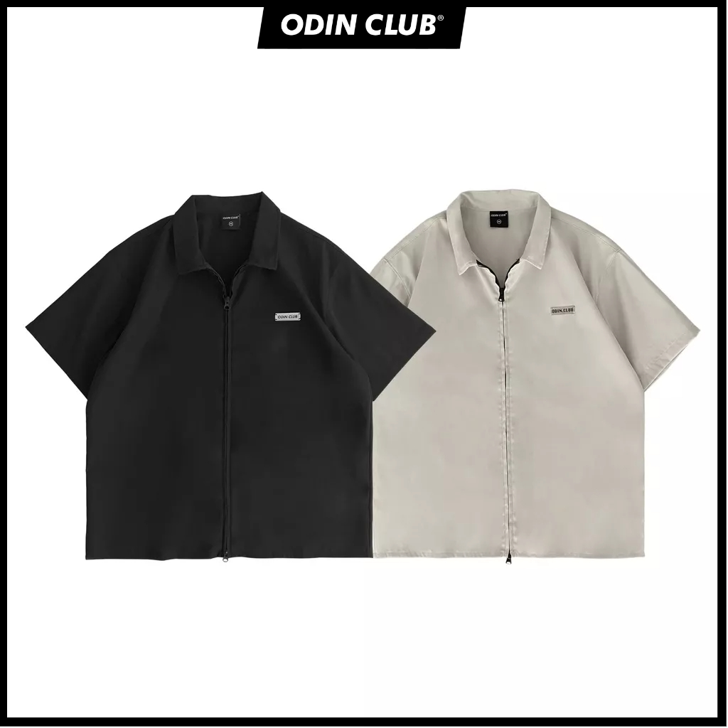 Áo Sơ Mi Cộc Tay Bob ODIN CLUB, Áo sơ mi form rộng nam nữ ODIN, Local Brand ODIN CLUB