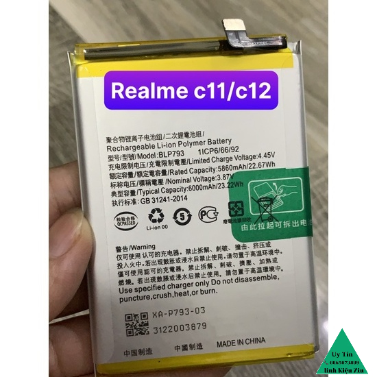 Pin điện thoại realme C11/ C12 . C15 ZIN HÃNG có bảo hành