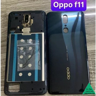 Bộ sườn vỏ oppo f11 zin có kính cam và khe sim