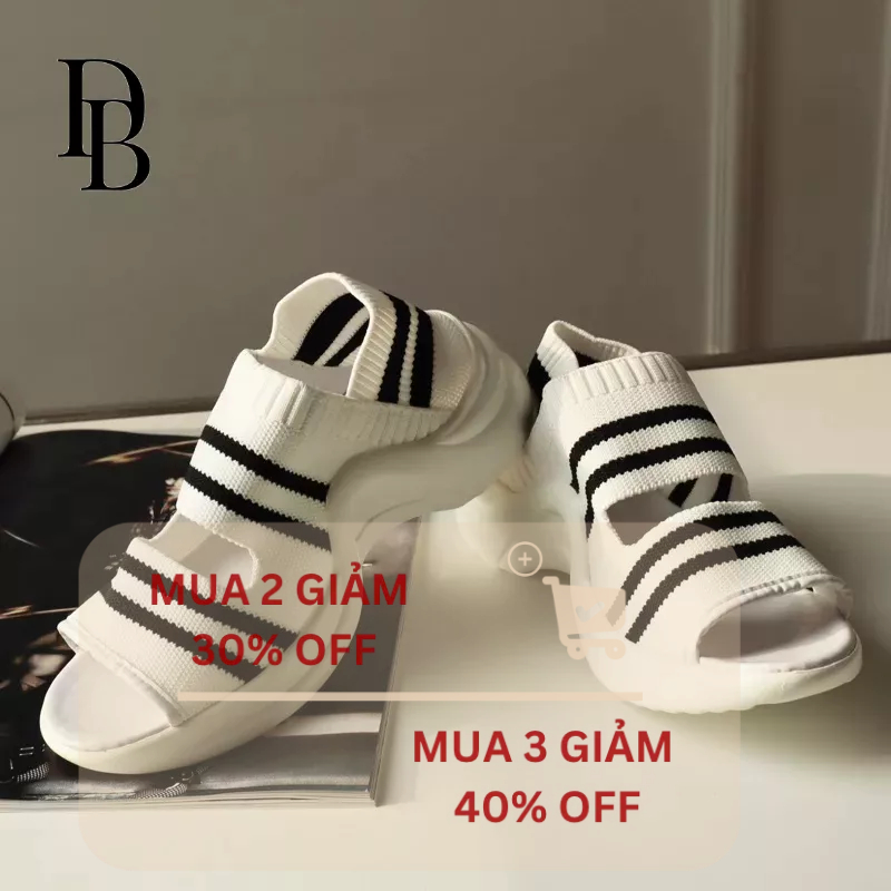 Giày Sandals Thể Thao Co Dãn Thoải Mái Đế Cao 5Cm
