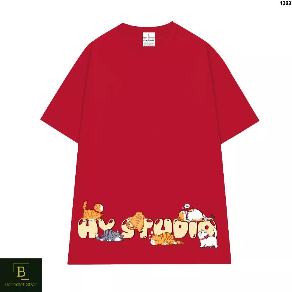 Cao cấp - Áo thun tay lỡ unisex nam nữ oversize in hình cọp con nhiều hoạt tiết dễ thương