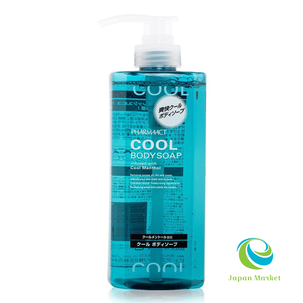 Sữa Tắm Pharmaact Cool 600ml Cho Nam (Giảm Mụn & Sáng Khoái) Hàng Nhật Nội Địa