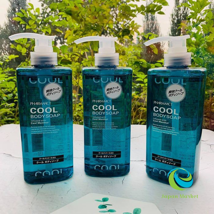 Sữa Tắm Pharmaact Cool 600ml Cho Nam (Giảm Mụn & Sáng Khoái) Hàng Nhật Nội Địa