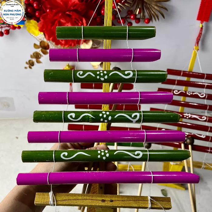 Đàn T'rưng mini, đàn tơ rưng cho bé mầm non trang trí