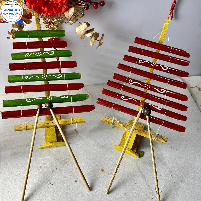 Đàn T'rưng mini, đàn tơ rưng cho bé mầm non trang trí