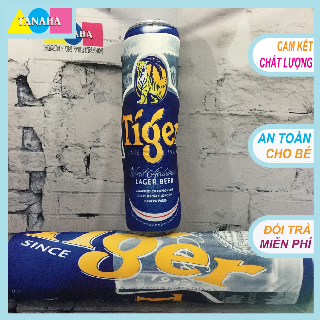 Gối ôm 3D Lon Tiger
