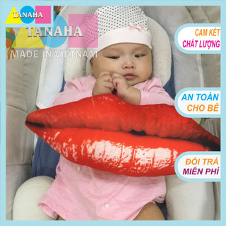 Gối ôm 3D cho bé - Cái Môi 38cm - Hàng Loại 1 SX Việt Nam - An Toàn cho Bé!