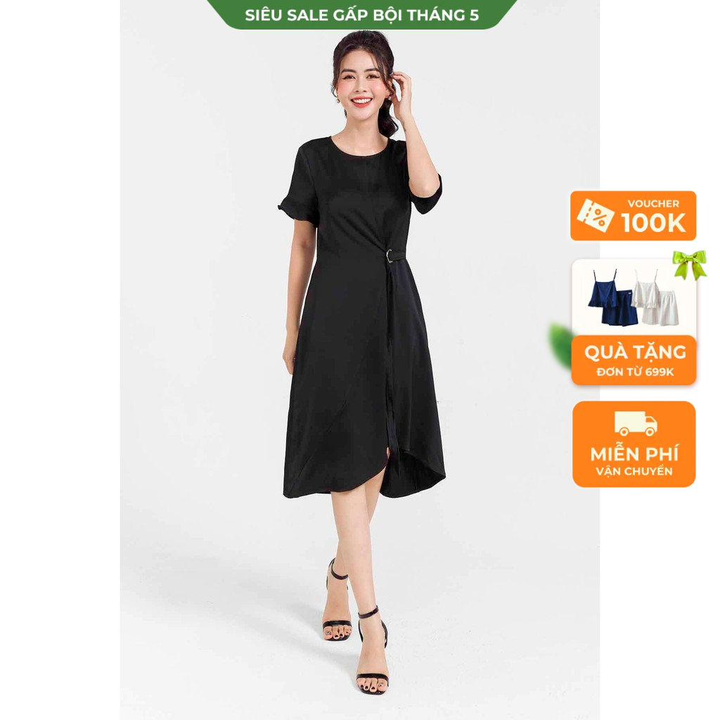 Đầm Xòe Cổ Tròn Lamer L63I20H018 (Nhiều Màu)