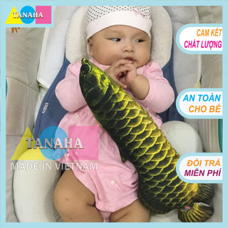 Gối ôm 3D cho bé - Cá Rồng 40cm - Hàng Loại 1 SX Việt Nam - An Toàn cho Bé!