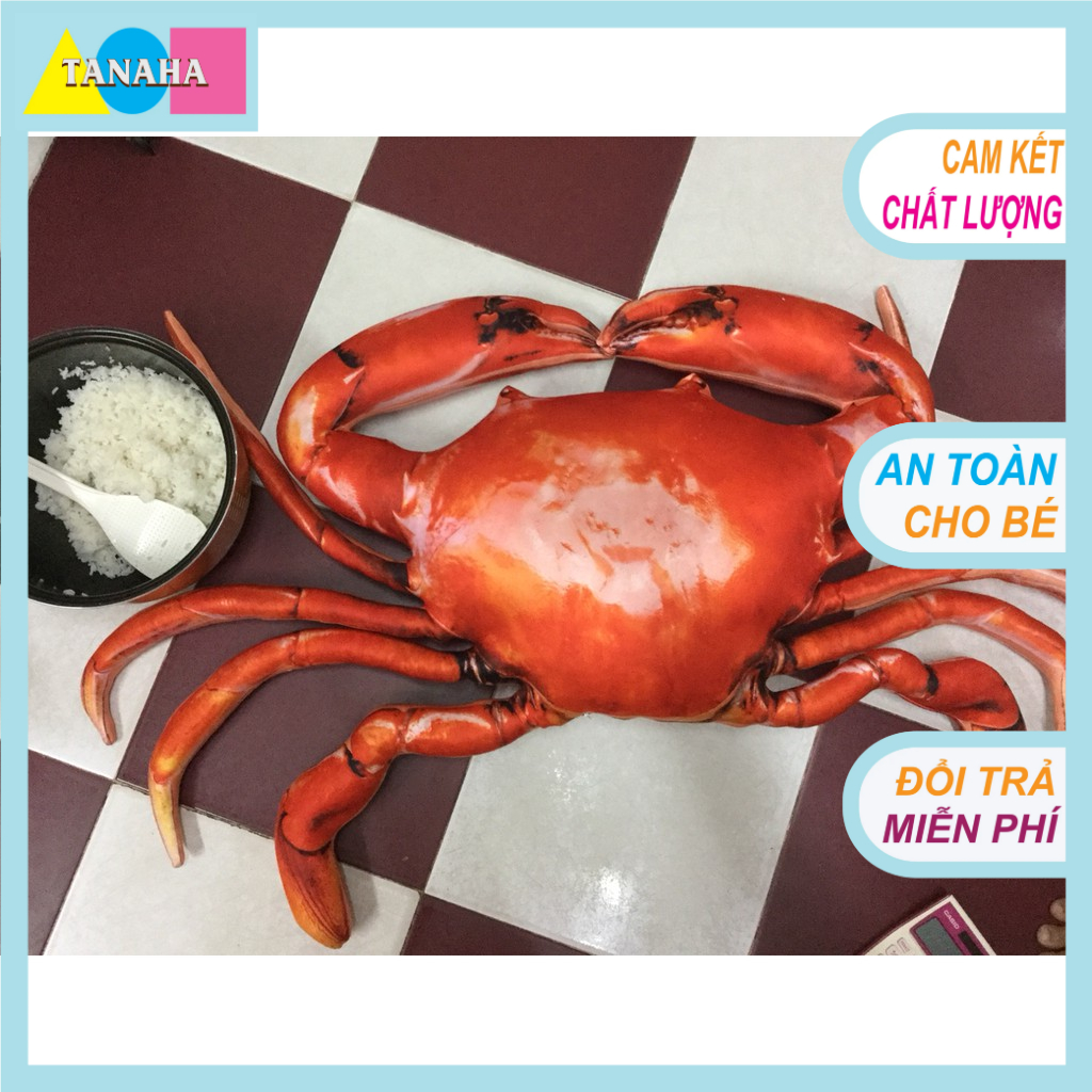 Gối ôm 3D Loại 1, Con Cua 1m