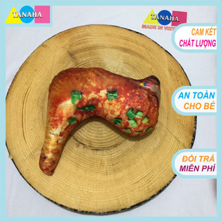 Gối ôm 3d cho bé - đùi gà 25cm - hàng loại 1 sx việt nam - an toàn cho bé!
