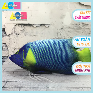 Gối ôm 3d loại 1 , cá ông tiên xanh 80cm