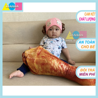 Gối ôm 3D Loại 1 ,đùi gà size 60cm
