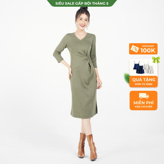 Đầm Nữ Thun Vặn Eo, Tay Lỡ Lamer L63F20T012 (Nhiều Màu)