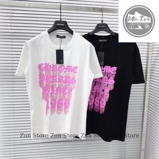 > Áo Phông Nam Nữ Premium Cotton in Chữ Chrome Hearts 1989 , Áo Thun 2 Màu Đen Trắng Hót Trend 2022 Zun Store >