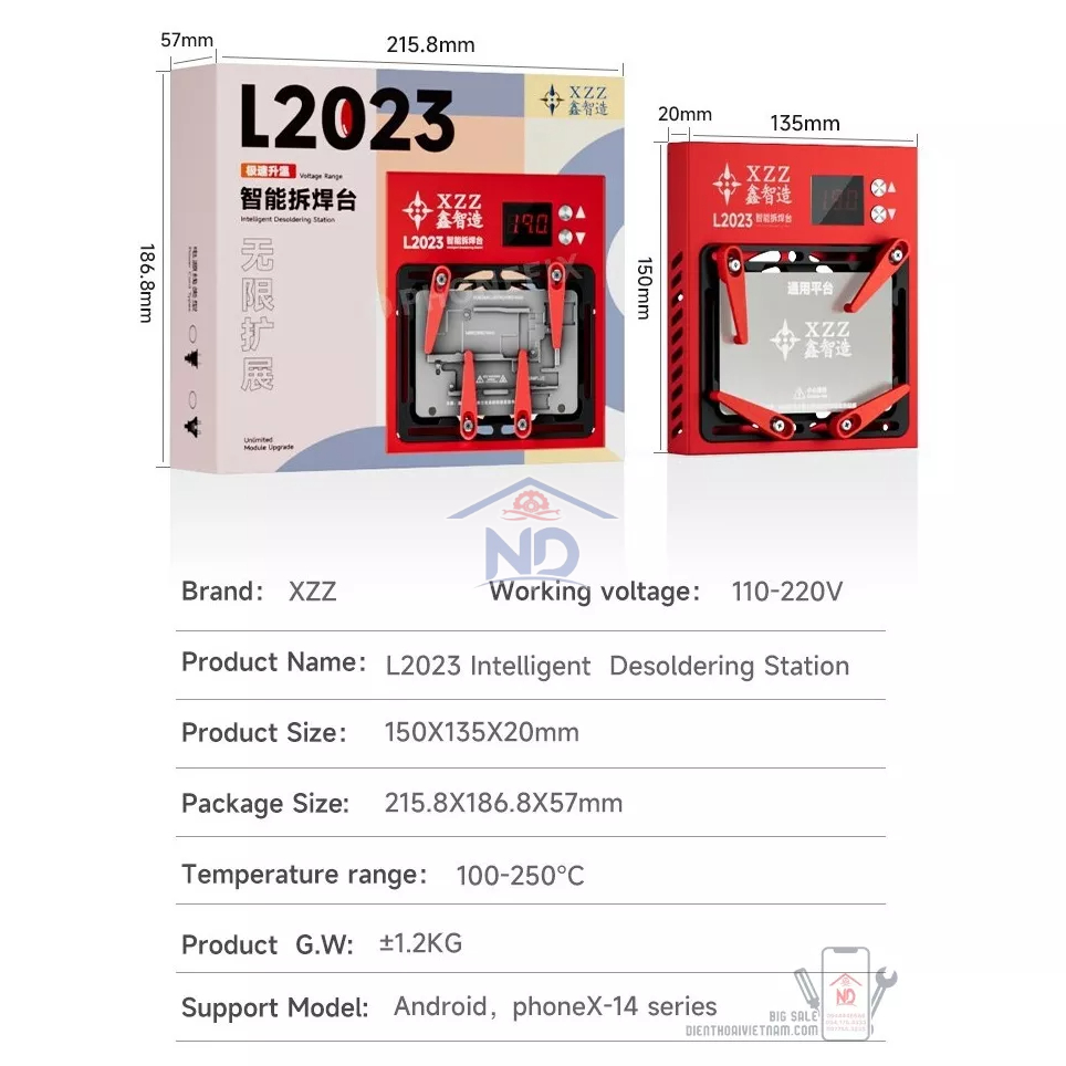 Đế tách main L2023 XZZ cho X-14 ProMax