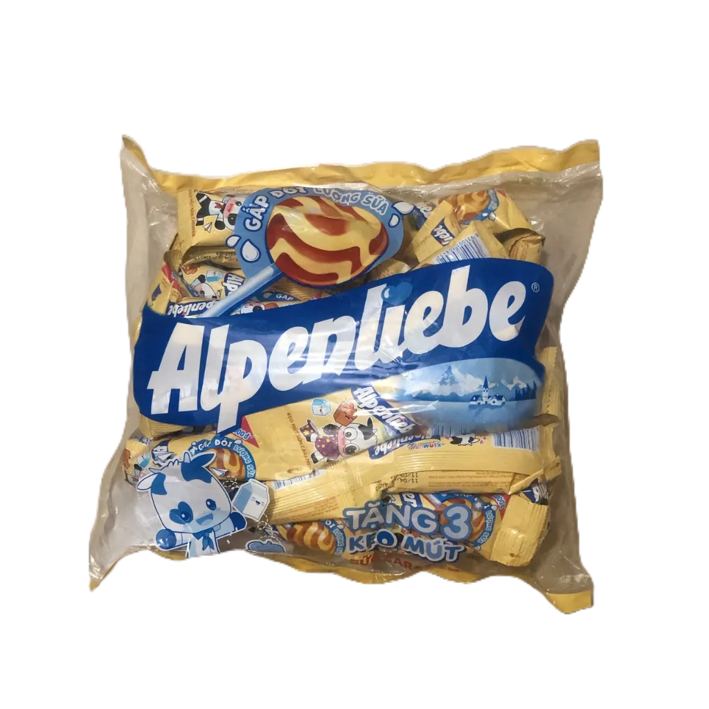 Gói 39 Que Kẹo Mút  Alpenliebe vị dâu kem / Caramen
