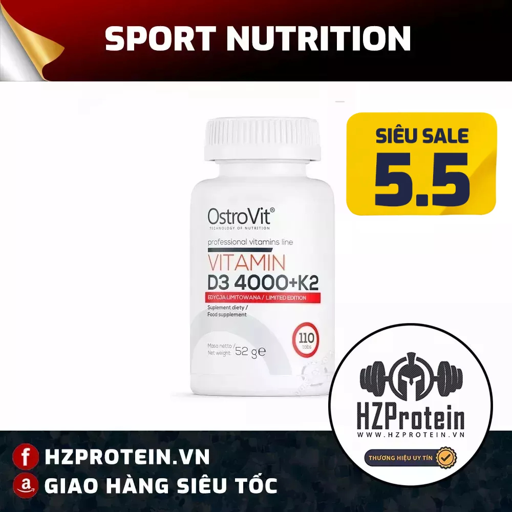 OSTROVIT VITAMIN D3 K2 - VIÊN UỐNG HÀM LƯỢNG CAO