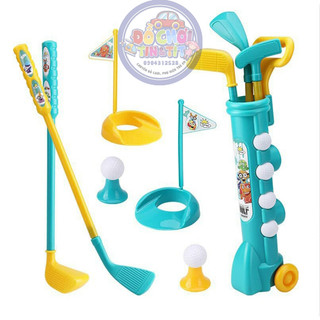 Bộ đồ chơi đánh golf mini bằng nhựa cho bé vận động trong nhà TR27