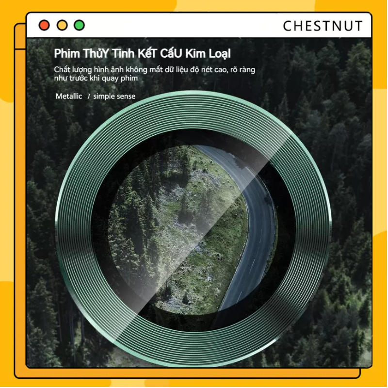 Kính Cường Lực Bảo Vệ Camera Sau Có Vòng Nhẫn Kim Loại Cho iP 14 14 Pro 13 12 11 Pro Max 13 Mini 12 Mini-CT