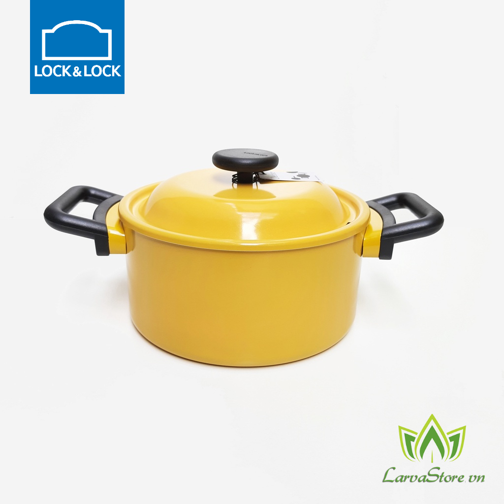 Nồi Decor LocknLock Lòng Phủ Ceramic Chống Dính LDE1222IH 22cm (Đáy từ)