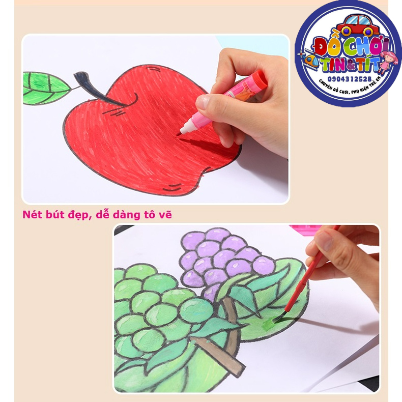 Hộp bút màu 4 tầng xoay với 46 chi tiết cho bé thỏa sức sáng tạo tranh nhiều sắc màu TR112